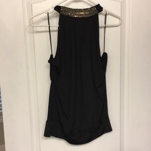Express open back halter top
